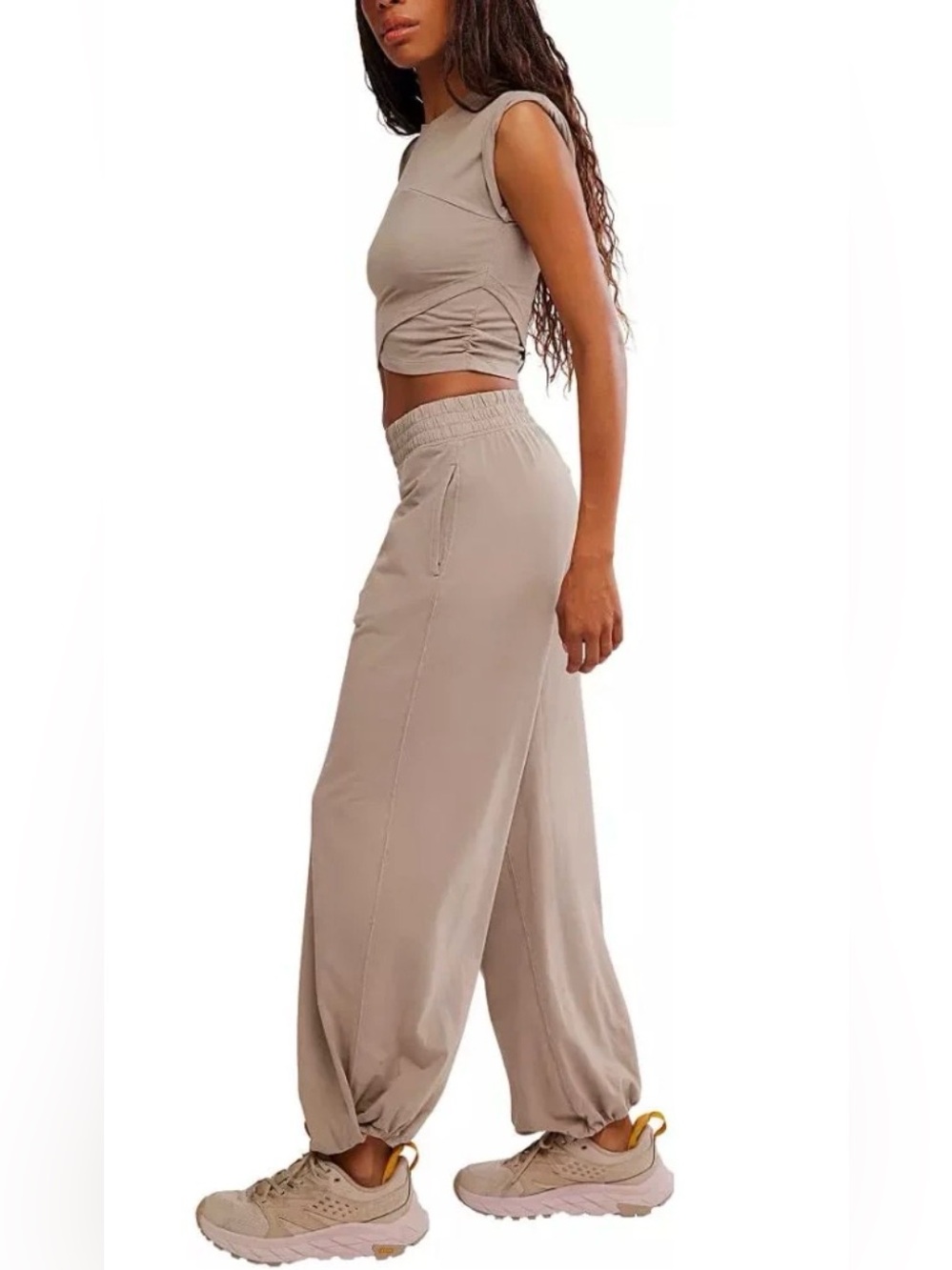 Free People Hotshot Crossover Set in Pumice - Picture 3 of 11